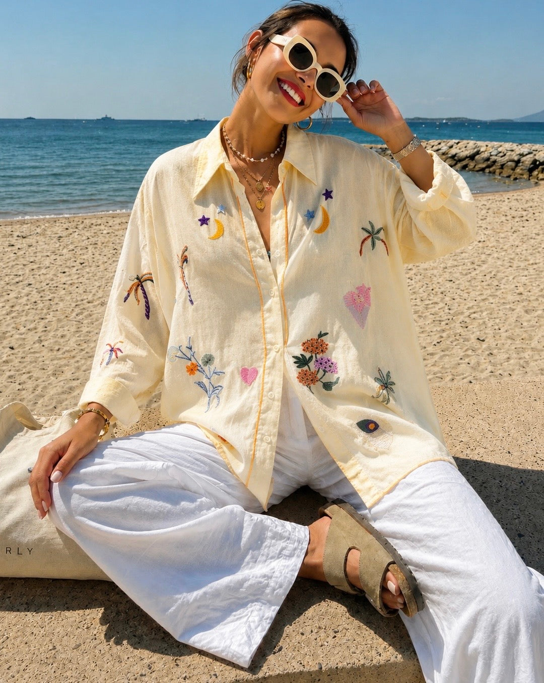 Sun Kissed Embroidered Shirt