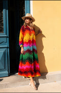 Bianca Sunset Waves Maxi Dress