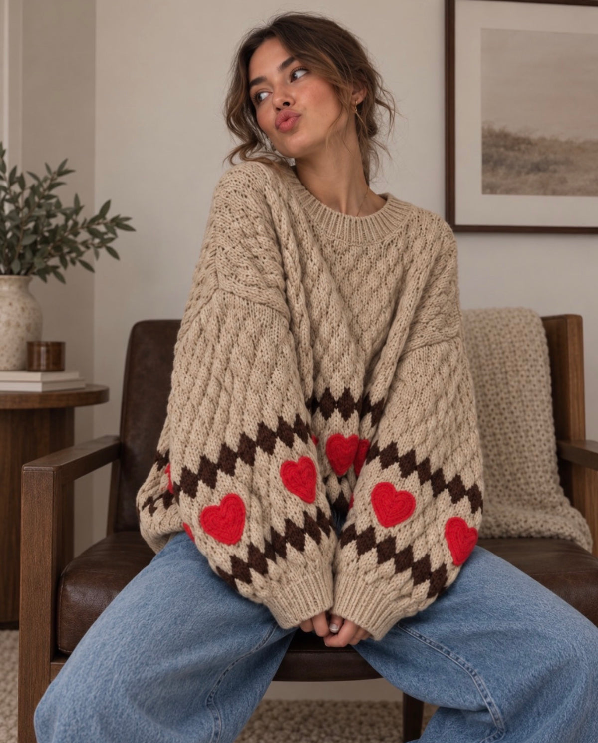 Coco Heart Knit