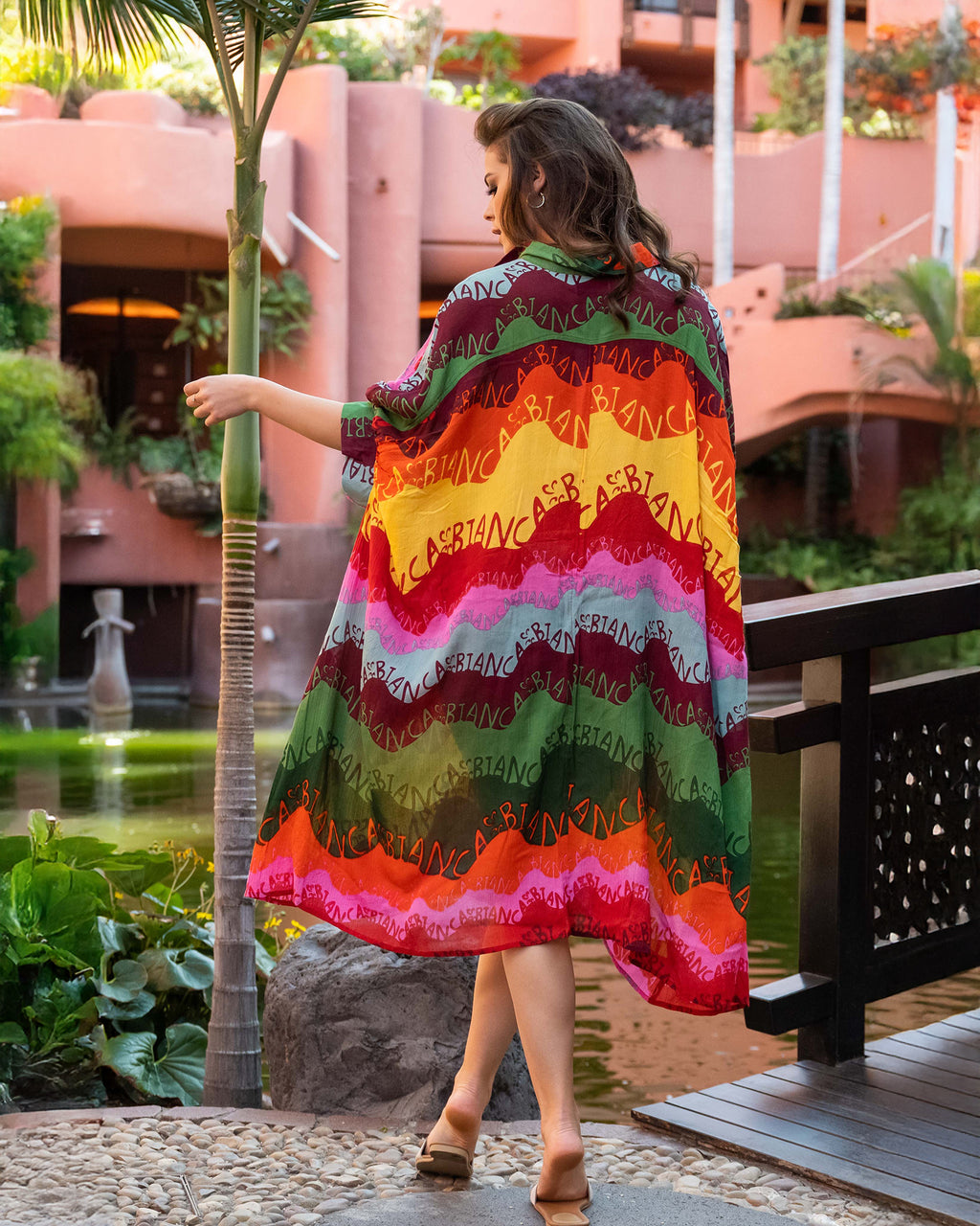 Sunset Wave Chemise Dress