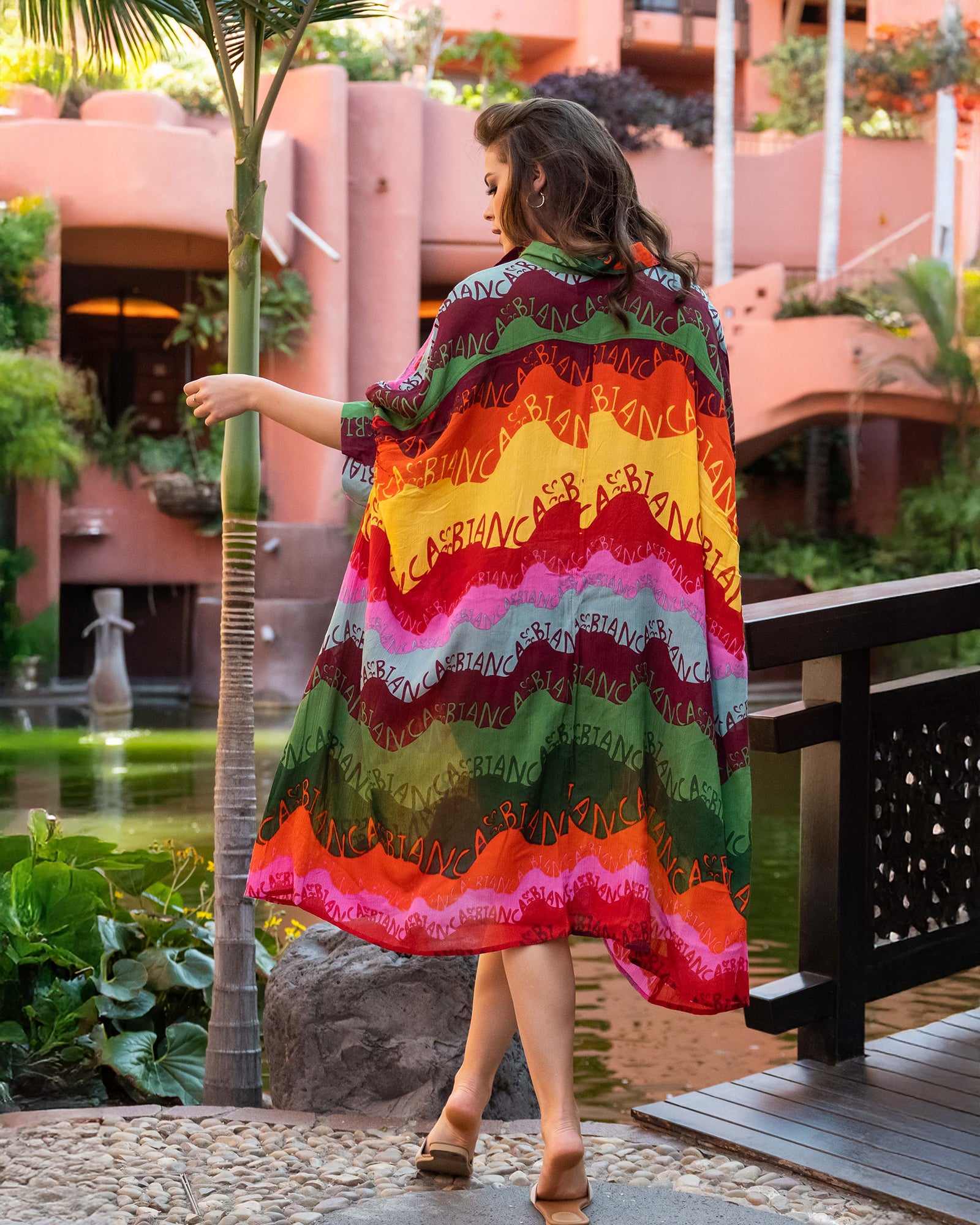 Sunset Wave Chemise Dress