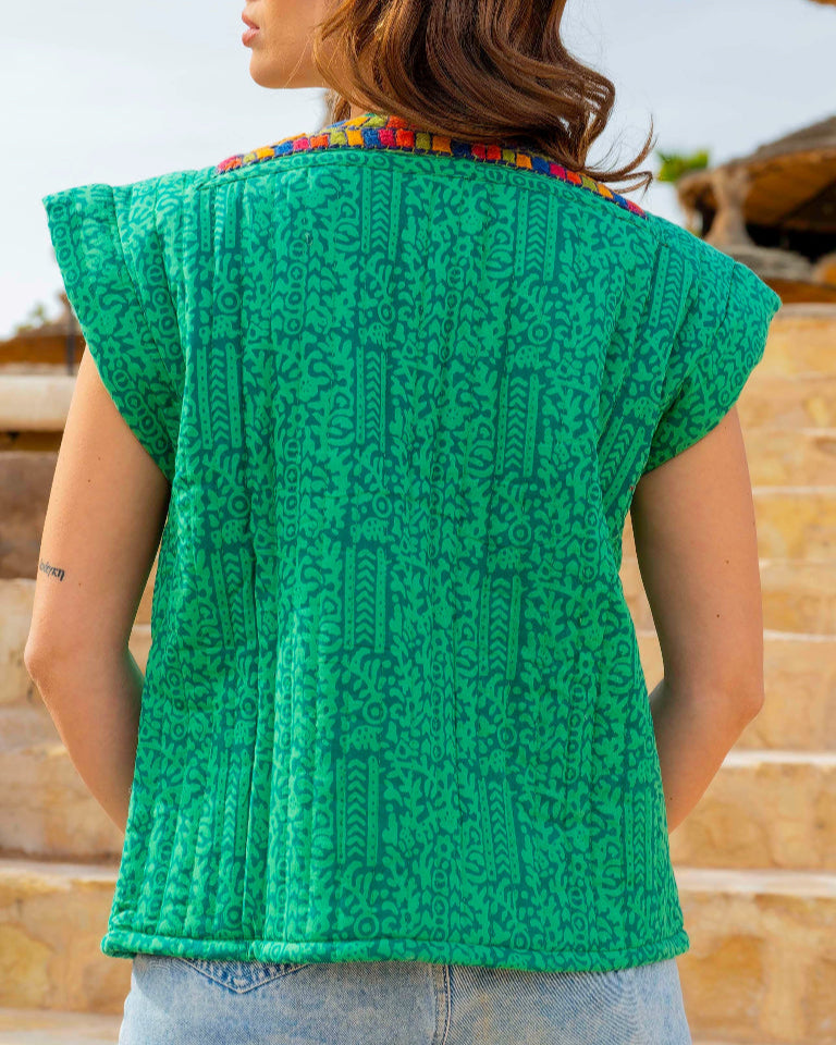 Green Bohème Vest