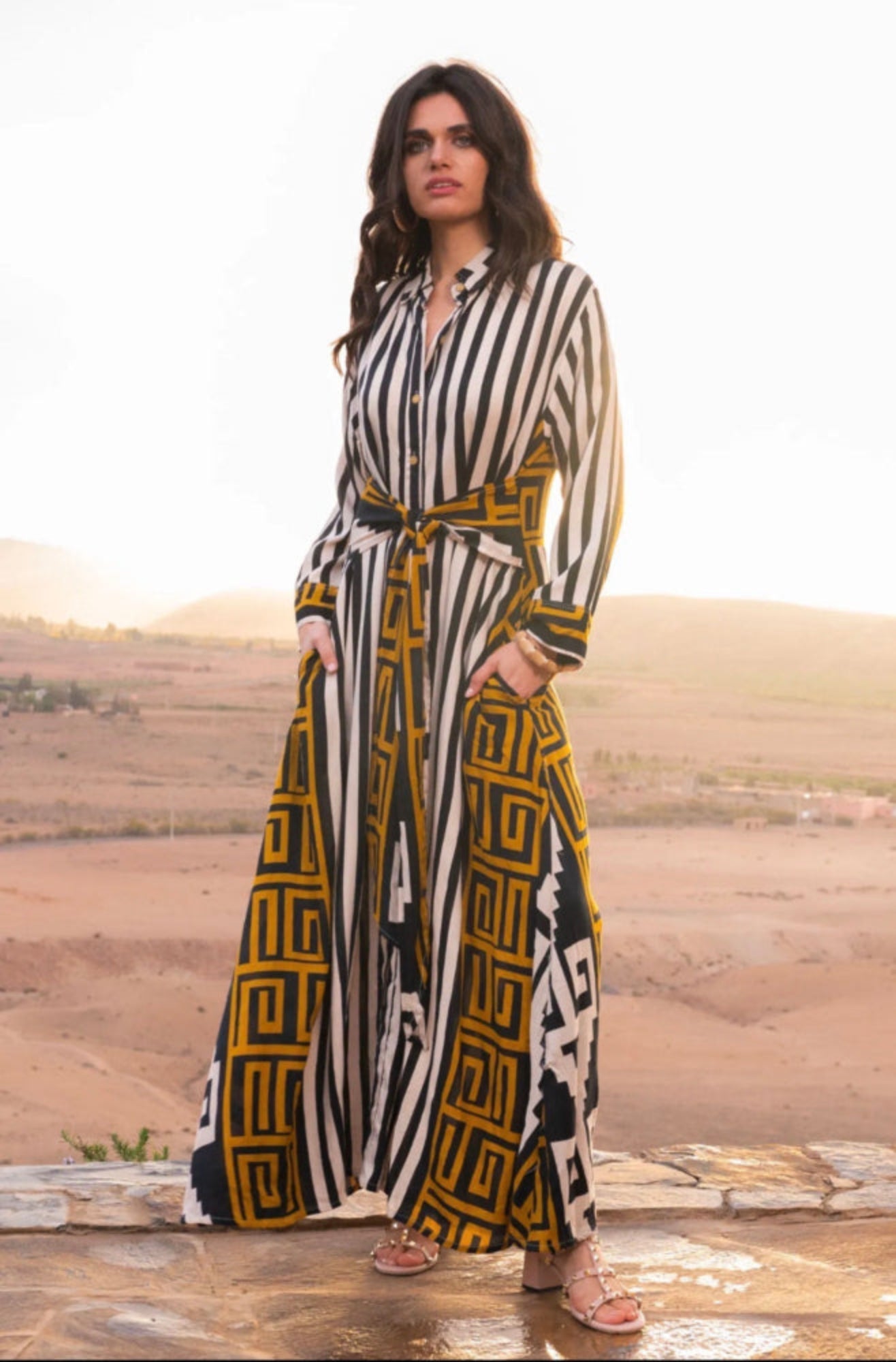 Golden Maze Dress