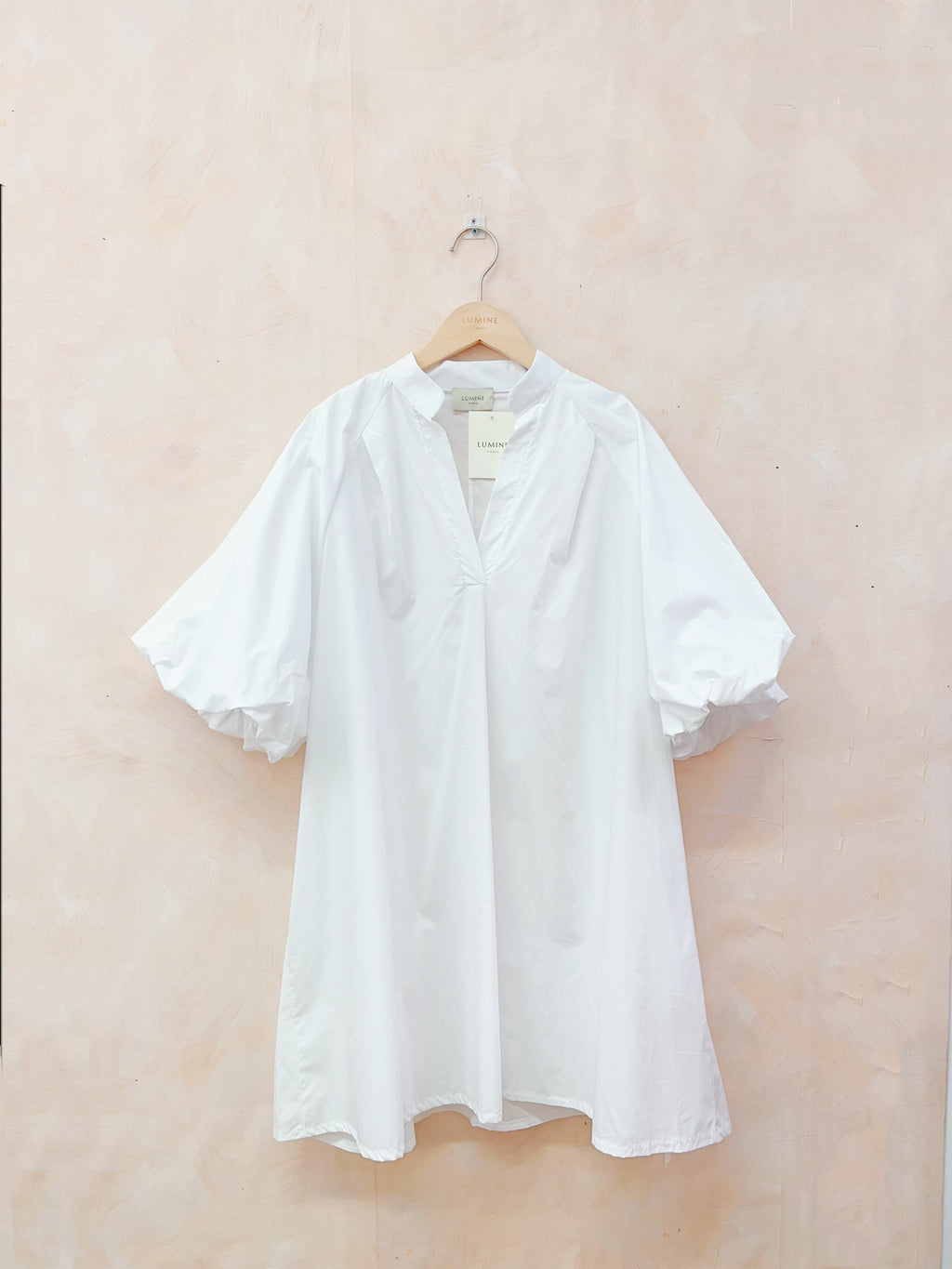 Robe tunique manche bouffante poche