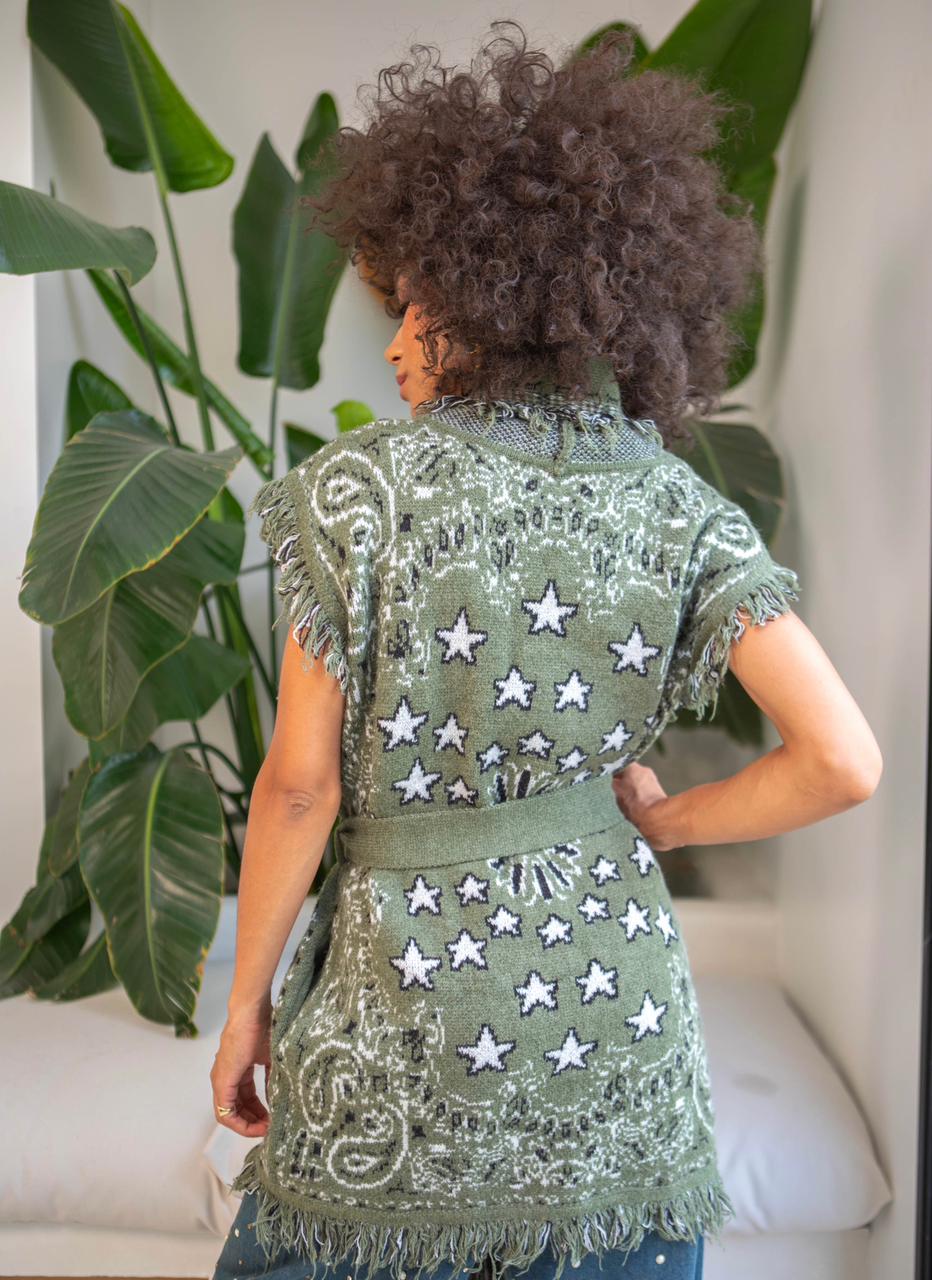 Olive Star Whisper Boho Wrap