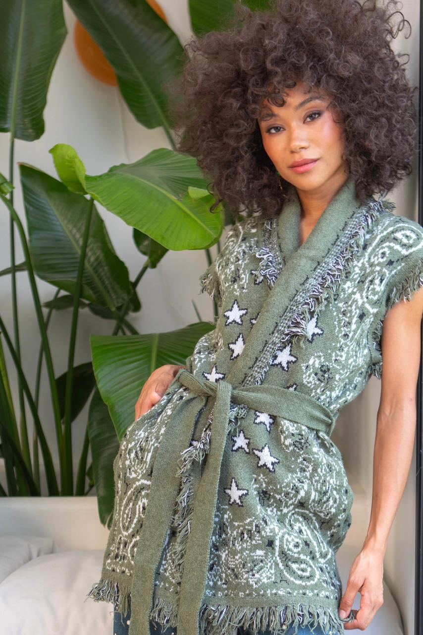 Olive Star Whisper Boho Wrap